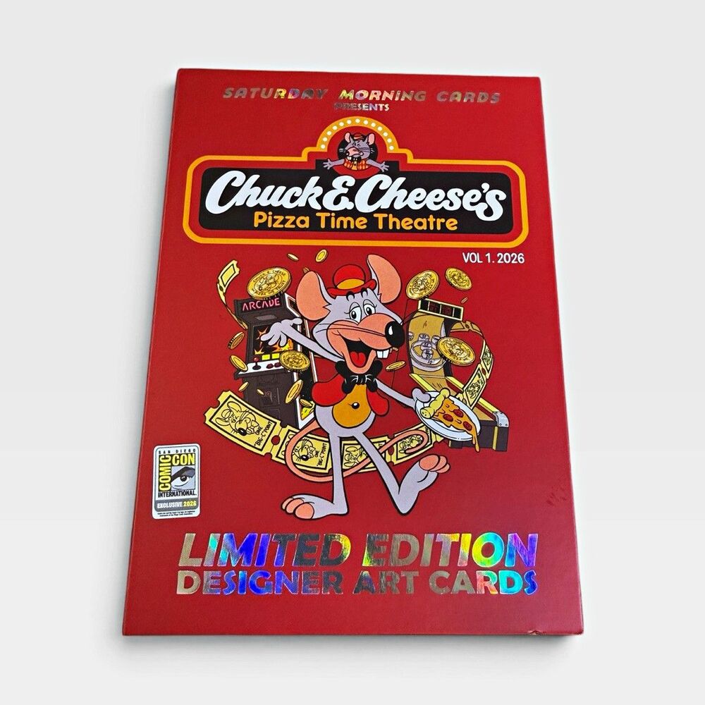 2026 SDCC Chuck E Cheese SMC Party Time Red Stars 12/50 E-1 Limited Edition